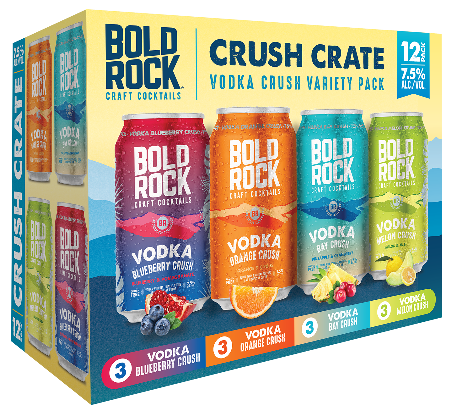 Vodka Crush Crate Variety Pack - Craft Cocktails from Bold Rock