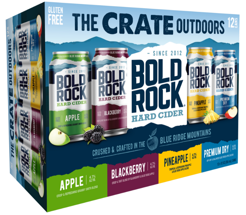 The Crate Outdoors 12Can Variety Pack Bold Rock Hard Cider